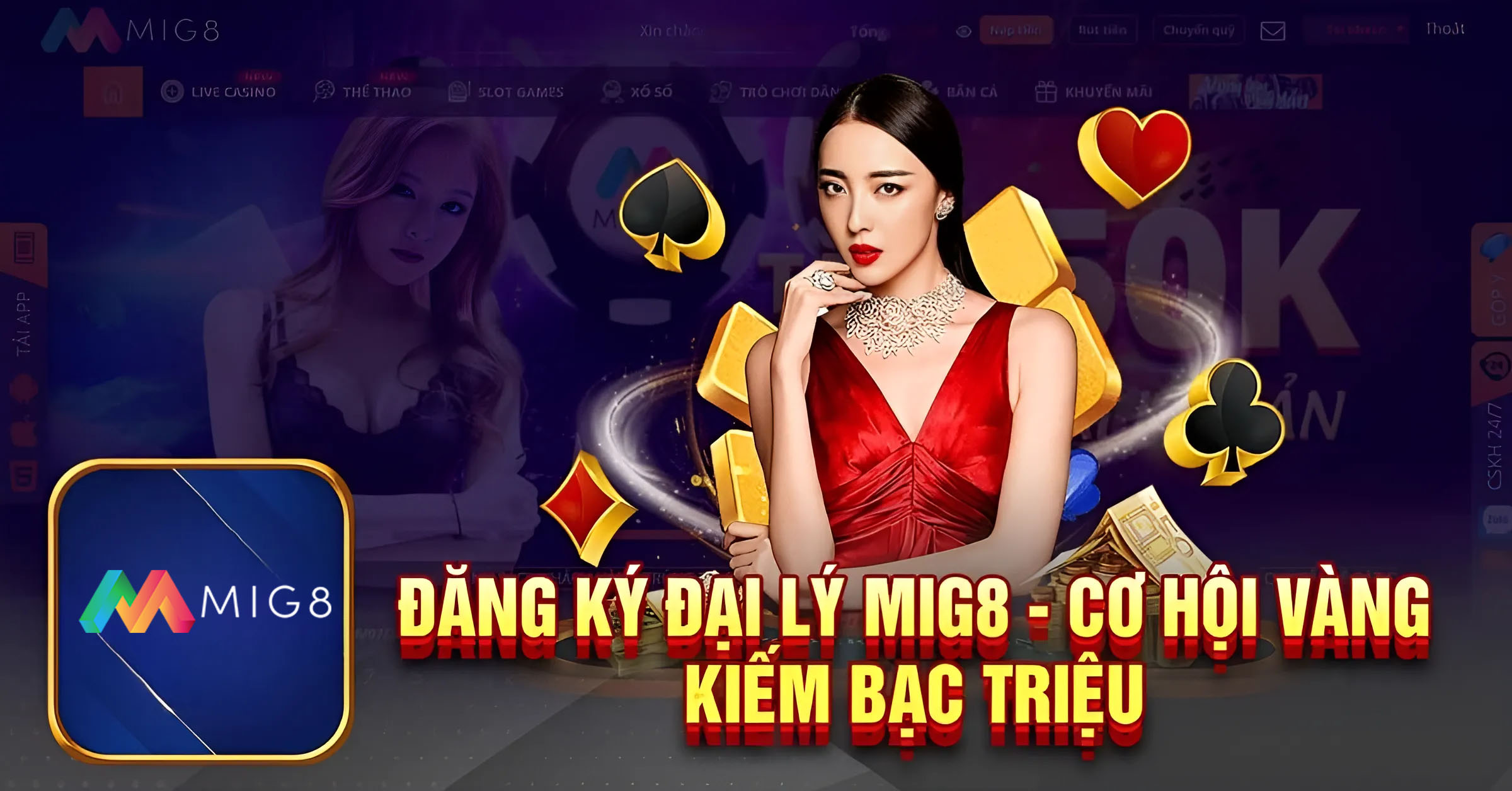 Đăng kí tham gia trải nghiệm casino Mig8 nhé